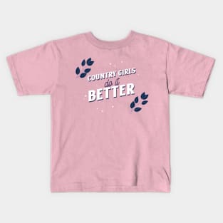 Country Girls Do It Better Kids T-Shirt